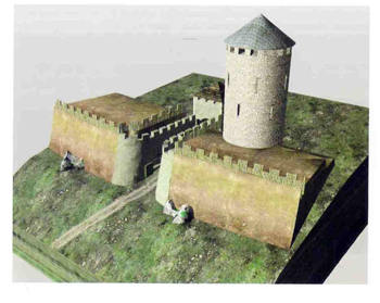 Rys 3  rekonstrukcja wjazdu na Wawel od strony obecnej baszty Złodziejskiej Opracowanie Z/ Pianowski wizualizacja M. Orkisz 