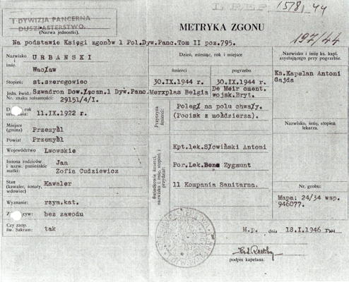 wacek akt zgonu m